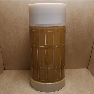Aladdin Vintage Brown and Cream Thermos Made In Canada